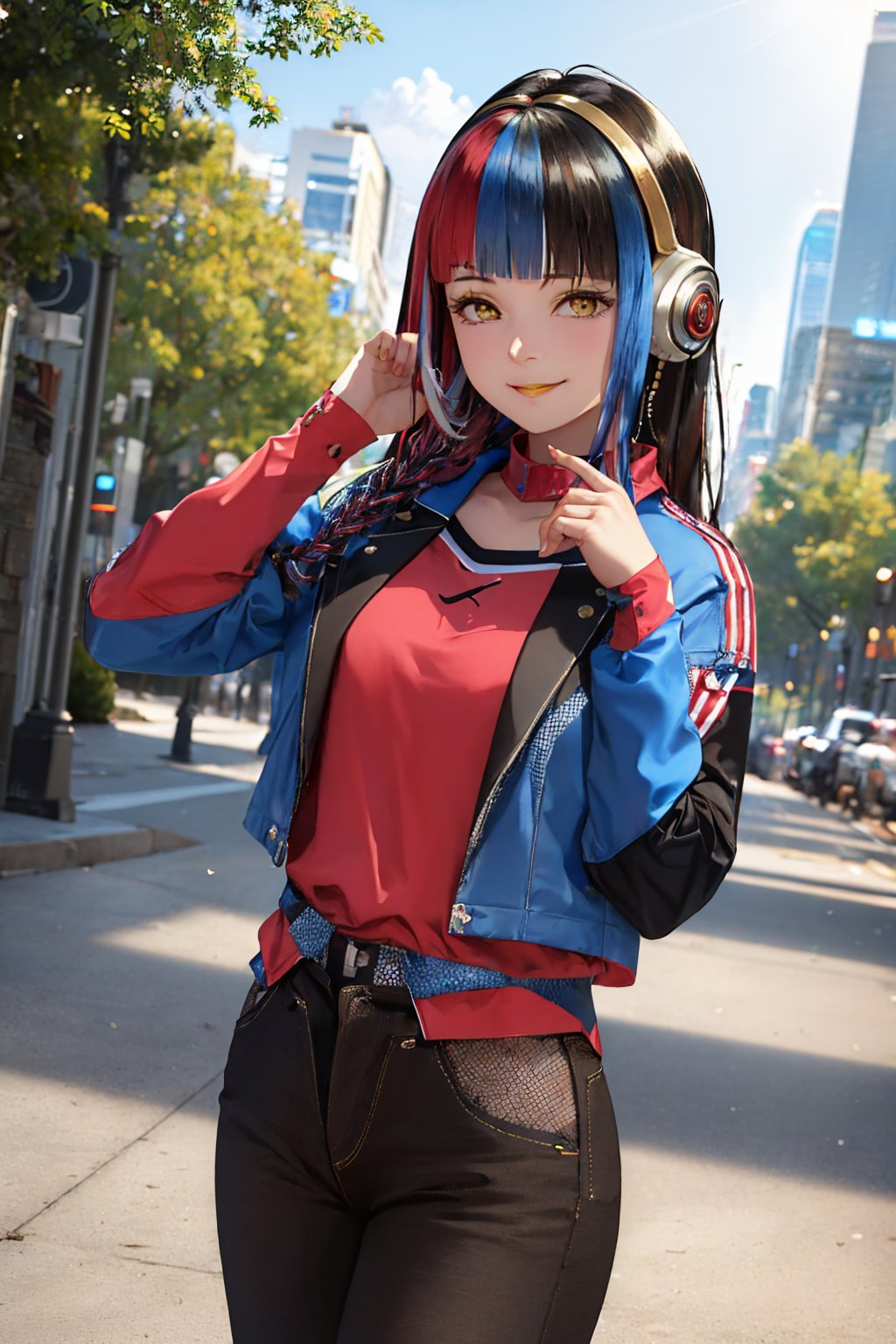 00053-1040394459-(masterpiece, best quality_1.2), solo, 1girl, harusaruhi, smile, looking at viewer, hand on own face, braid, headphones, jacket,.jpg